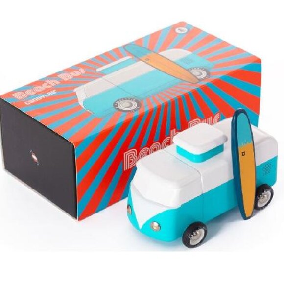 NWT Candylab Large Wood Ocean Beach Bus - Picture 1 of 3